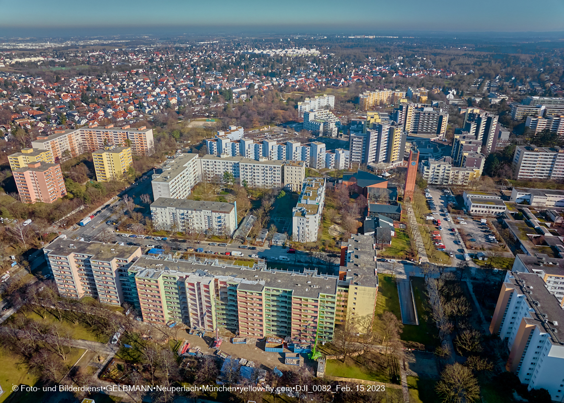 15.02.2023 - Sanierung an der Kurt-Eisner-Straße in Neuperlach